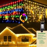 transform your outdoor decor: color changing christmas lights with 11 modes - 320 led 33ft curtain fairy string light логотип