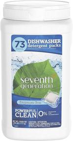 img 4 attached to 🍽️ Premium Fragrance-Free Dishwasher Detergent Packs - 73 Count by Seventh Generation: Powerful Cleaning for Sparkling Dishes