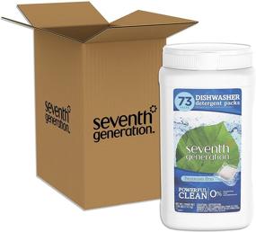 img 2 attached to 🍽️ Premium Fragrance-Free Dishwasher Detergent Packs - 73 Count by Seventh Generation: Powerful Cleaning for Sparkling Dishes