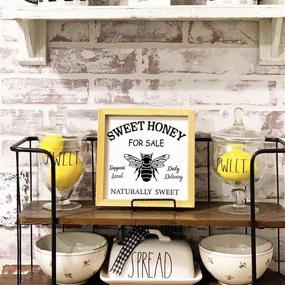 img 3 attached to 🐝 Set of 8 French Honey Bee Stencils - 12x12 Inches, Reusable for Painting, Ideal for DIY Farmhouse Wood Signs