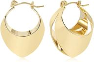 💫 stunning leekoo half hollow ball drop dangle hoop earrings: must-have 14k gold plated accessories for women and girls logo