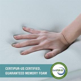 img 2 attached to 🛏️ Inofia Gel Memory Foam Mattress Topper - SAYMOR Collection - Indulgent Comfort with Extra Pressure Relief - Soften Any Sleep Surface - 100 Night Home Free Trial (2" Queen, Gray) - No Cover Included