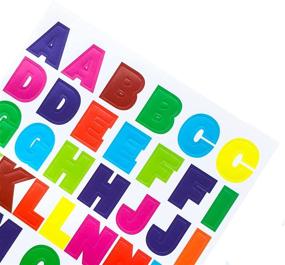 img 2 attached to 🌈 Vibrant Kenkio Alphabet Cardstock Stickers: Colorful and Eye-Catching