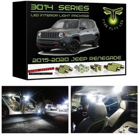 img 4 attached to Набор внутренних светильников Fyre Flys из 9 штук с белым светодиодом для Jeep Renegade 2015-2020 - суперяркие 6000K 3014 серии SMD - набор ламп для карты, купе и зеркала со встроенным инструментом для установки.