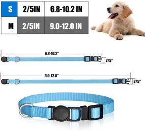 img 1 attached to 🐶 14 PCS Puppy Collars for Litter Puppy ID Collars: Whelping, Safety Buckle, and Breakaway Design