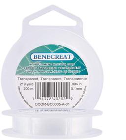 img 4 attached to 🎣 BENECREAT 200m 0.1mm Fishing Nylon Beading Thread Wire: Perfect for Hanging, Bracelet, and Jewelry Making!