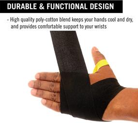 img 2 attached to Ultimate Protection for Fighters: Everlast 4455BP Hand Wraps in Black