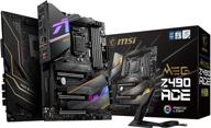 💻 материнская плата для игр msi meg z490 ace atx - процессоры intel core 10-го поколения, разъем lga 1200, поддержка sli/cf, три слота m.2, usb 3.2 gen 2, wi-fi 6, подсветка mystic light rgb. логотип