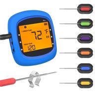 🔥 grill smart with the wireless bluetooth meat thermometer: 6 probes, digital cooking bbq thermometer for oven, smoker & food logo