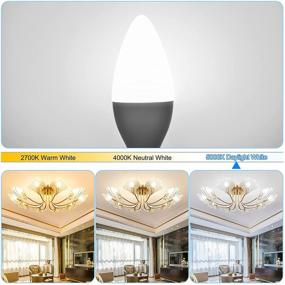 img 2 attached to 💡 Frosted Candelabra Bulb: Comzler Daylight Equivalent - Ultimate Lighting Solution