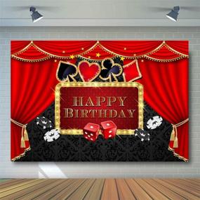 img 4 attached to 🎰 COMOPHOTO Casino Party Background – Poker Las Vegas Party Birthday Theme, Casino Night Photography Backdrop – Decorations & Props