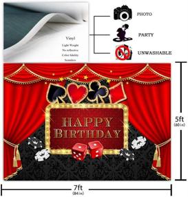 img 3 attached to 🎰 COMOPHOTO Casino Party Background – Poker Las Vegas Party Birthday Theme, Casino Night Photography Backdrop – Decorations & Props