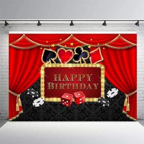 img 2 attached to 🎰 COMOPHOTO Casino Party Background – Poker Las Vegas Party Birthday Theme, Casino Night Photography Backdrop – Decorations & Props