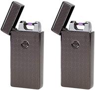 🔥 saberlight 2 pack: rechargeable flameless plasma beam lighter - windproof & splashproof, no butane needed! logo