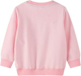 img 3 attached to Adorable Cotton Casual Tops for Toddler Girls - Long Sleeve Fall Sweatshirts, Kids Pullover Shirts