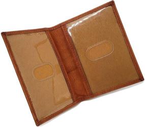 img 4 attached to Men's Burgundy Leather Bifold 👔 Wallet with License Holder - Stylish Accessories