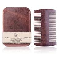 mustache grooming premium sandalwood leather logo