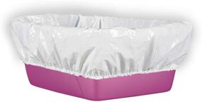 img 3 attached to Alfapet Kitty Cat Litter Box Disposable Elastic Liners - 10-Pack for Large, X-Large, Giant, Extra-Giant Pans with Sta-Put Technology and Quick Cleaning - 3 Pack