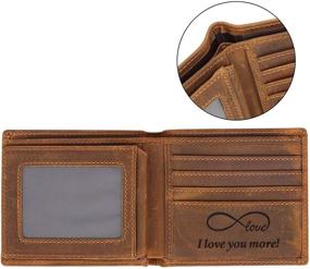 img 3 attached to Customized Men's Wallets: Perfect Anniversary and Valentine's Day Men's Accessories