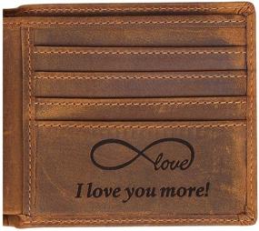 img 4 attached to Customized Men's Wallets: Perfect Anniversary and Valentine's Day Men's Accessories