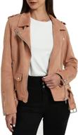 xuliku womens leather jacket zipper women's clothing and coats, jackets & vests logo