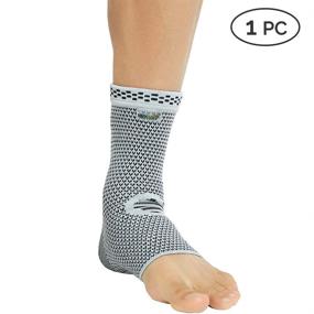 img 2 attached to 🩹 NeoTech Care Bamboo Fiber Ankle Support Brace, Gray - Size Small, 1 Unit