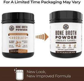 img 1 attached to Grass-Fed Chocolate Bone Broth Protein Powder 1 lb, Non-GMO & Gut-Friendly Ingredients, Dairy-Free Protein Powder by Left Coast Performance