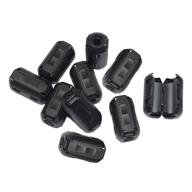 stardrift 10-pack 13mm diameter snap on ferrite core bead choke ring cord rfi emi noise suppressor filter for hdmi dvi vga cable black (13mm) logo