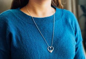 img 3 attached to Rosa Vila Heart Shape With Dog Paw Necklace: Perfect Gift for Dog Owners, Remembrance, Veterinarians & K9 Officers