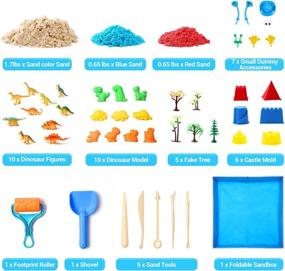 img 3 attached to Theefun PlaySand Sandbox Shaping Non Toxic: The Ultimate Safe and Moldable Sand Experience