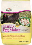 🐔 manna pro omega egg maker chicken feed supplement - optimal chicken supplies for laying hens - 5 pounds logo