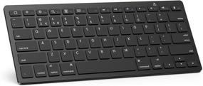 img 4 attached to 🔍 OMOTON Ultra-Slim Bluetooth Keyboard for iPad 10.2(8th/7th Gen), 9.7, iPad Air 4th Gen, iPad Pro 11/12.9, iPad Mini, and More Bluetooth Devices - Black