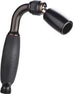 💦 watersense certified low flow 1.5 gpm handheld showerhead with slip-free grip: solid metal, oil rubbed bronze finish by high sierra logo