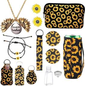 img 4 attached to Sunflower Accessories Necklace Bracelet Earrings