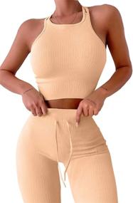 img 4 attached to QINSEN Waisted Leggings Seamless Workout Women's Clothing for Jumpsuits, Rompers & Overalls