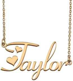 img 4 attached to 🔑 Aoloshow Personalized Stainless Steel Name Necklace Bracelet - Customized Jewelry for Any Names