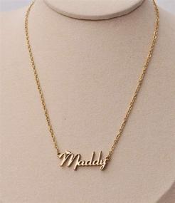 img 3 attached to 🔑 Aoloshow Personalized Stainless Steel Name Necklace Bracelet - Customized Jewelry for Any Names