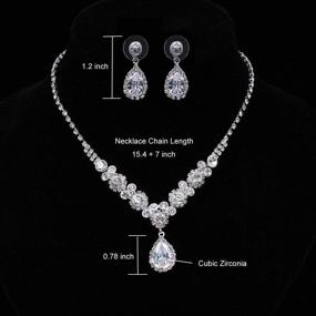 img 3 attached to 💎 Sparkling UDYLGOON UDORA Crystal Jewelry Sets: Perfect Accessories for Bridal Bridesmaid Wedding Party