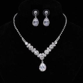 img 2 attached to 💎 Sparkling UDYLGOON UDORA Crystal Jewelry Sets: Perfect Accessories for Bridal Bridesmaid Wedding Party