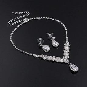 img 1 attached to 💎 Sparkling UDYLGOON UDORA Crystal Jewelry Sets: Perfect Accessories for Bridal Bridesmaid Wedding Party