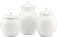 🍶 lenox innocence carved 3 piece canister set logo