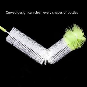 img 3 attached to 🧽 LiKee Extra Long Bottle Cleaning Brush - 18 Inches Long x 2.17 Inches Wide - Ideal for Washing Decanters, Thermoses, Water Bottles - Efficient Brush for Cleansing and Washer