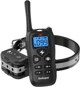 img 4 attached to 🐶 Badiepet Waterproof Electric Dog Training Collar Set with Remote - Beep, Vibration, and Shock Modes for Small, Medium, Large Dogs - 0-99 Shock Levels