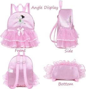 img 2 attached to Debbieicy Ballet Dance Backpack Dress Backpacks for Kids' Backpacks