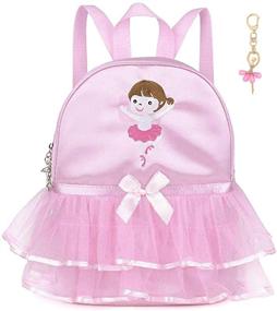 img 3 attached to Debbieicy Ballet Dance Backpack Dress Backpacks for Kids' Backpacks
