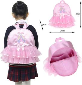 img 1 attached to Debbieicy Ballet Dance Backpack Dress Backpacks for Kids' Backpacks