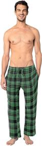 img 2 attached to Andrew Scott Cotton Flannel Fleece Men's Clothing for Sleep & Lounge