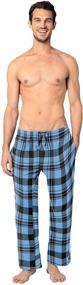 img 3 attached to Andrew Scott Cotton Flannel Fleece Men's Clothing for Sleep & Lounge