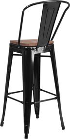 img 2 attached to Taylor Logan Black Metal Barstool