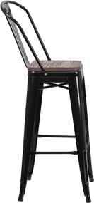 img 1 attached to Taylor Logan Black Metal Barstool